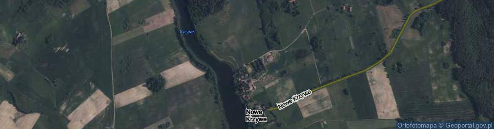 Zdjęcie satelitarne Nowe Krzywe ul.
